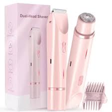 2-in-1 Electric Shaver for Women – Waterproof Body, Underarm & Bikini Trimmer