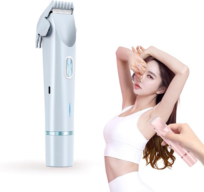 2-in-1 Electric Shaver for Women – Waterproof Body, Underarm & Bikini Trimmer